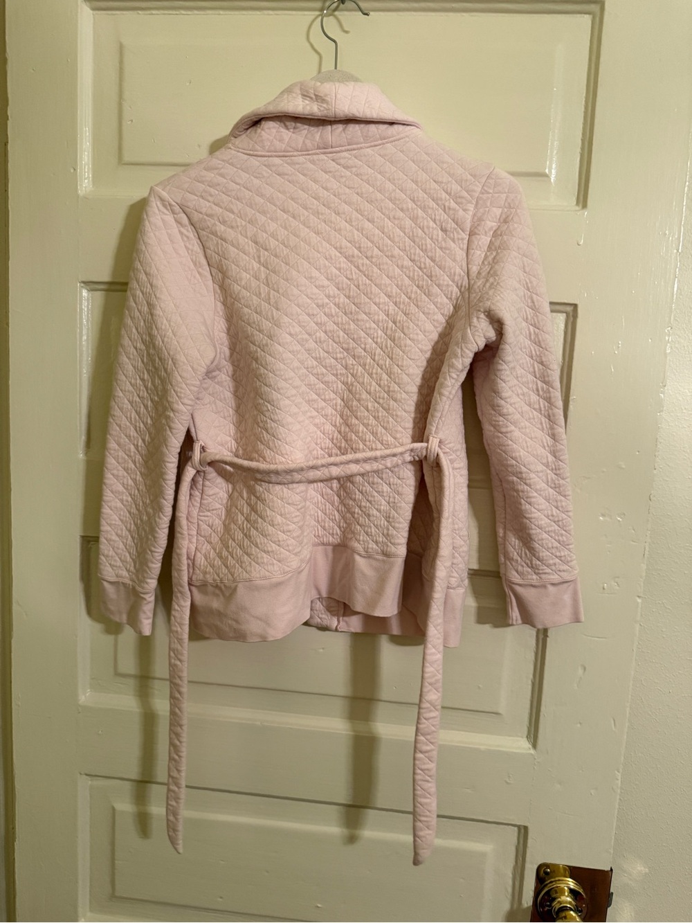 Quilted Pajama Jacket Robe - Light Pink - Picture 3 of 4